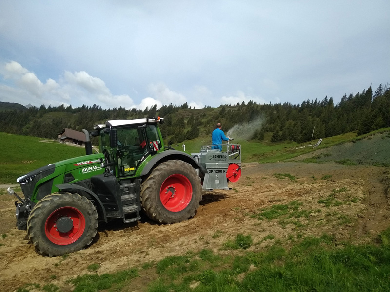Paysagiste Engazonnement par hydroseeding Sallanches